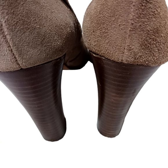 Vince Camuto Connolly Suede Cross Belted Heeled Booties – Size 8.5M - Picture 7 of 11